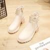 Women's Thick Heel Short Boots Casual Fashion Leather Boots
