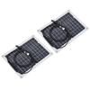 2 Pcs Solar Panels Kit 15W Portable Monocrystalline Solar Panel Charger for Outdoor Boat Caravan RV