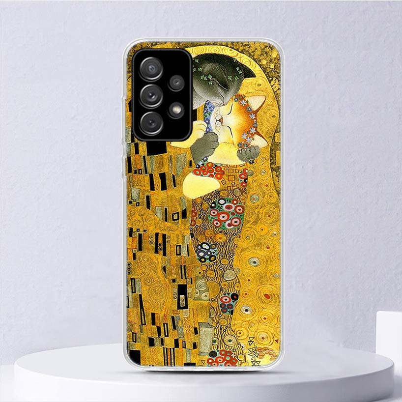 Мягкий чехол Kiss by Gustav Klimt для Samsung Galaxy A52 A53 A32 A22 A12 5G, чехол для телефона A33 A23 A13 A72 A73 A02S A03S A42 Coq