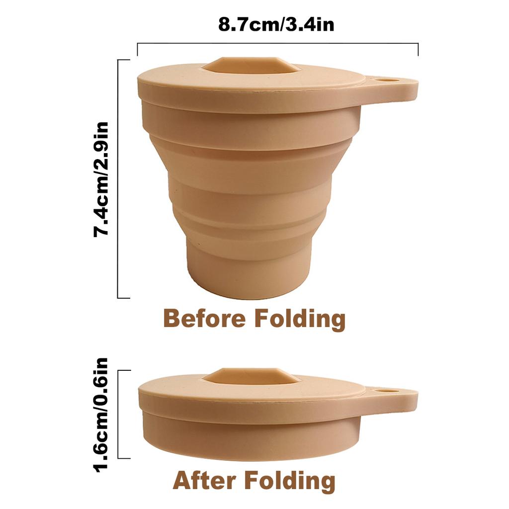 Складная силиконовая заварочная воронка Leeseph, многоразовый держатель фильтра для кофе и чая, складное ситечко для заваривания чая для путешествий, кемпинга