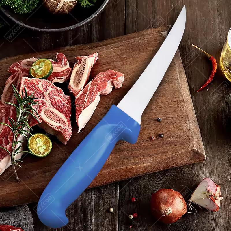 WXCOO Профессиональный нож для разделки мяса из нержавеющей стали Кухонный нож шеф-повара для нарезки стейков Снятия кожуры с фруктов Ручная ковка Мясницкий нож