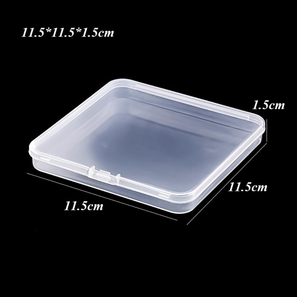 Square Jewelry Beads Container Transparent Power Tools Holder Portable Fishing Tools Accessories