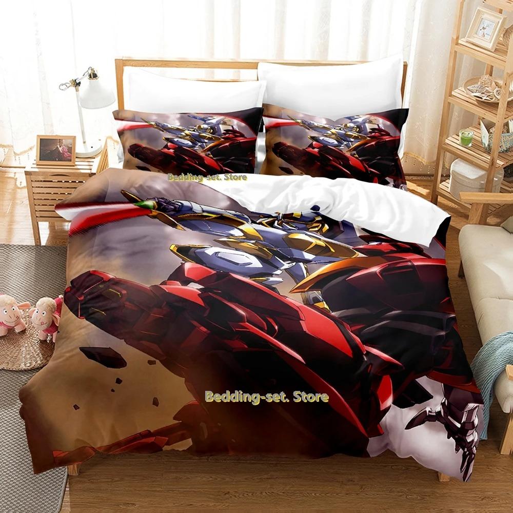 Постельное белье Code Geass Односпальное Полуторное Двуспальное Евро Размер Кинг Сайз Комплект для спальни Взрослый Ребенок Комплекты с пододеяльником Печать Аниме Комплект простыней