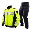 1 Reflective Motorcycle Safety Shirt Patrol Uniform Short Sleeve Outdoor Riding Gear