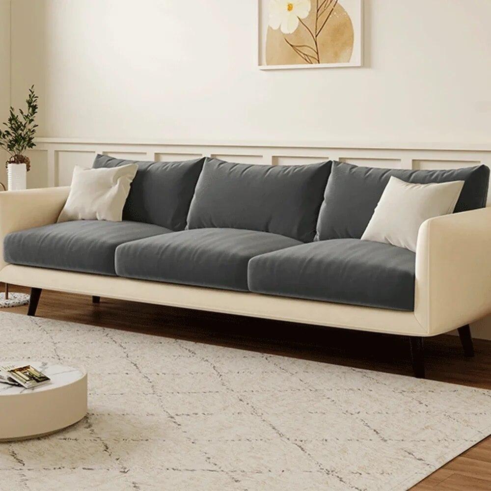 Супер мягкие бархатные чехлы для диванов, эластичный чехол для дивана, съемный противопыльный чехол для дивана, однотонный чехол для гостиной, домашних животных, собак