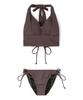 Swimwear Bikini Natural But Firm Up Gray [Sanai Paradise] Set, [Natural Bra], Non-wired Bikini, 55-53-3-1655,