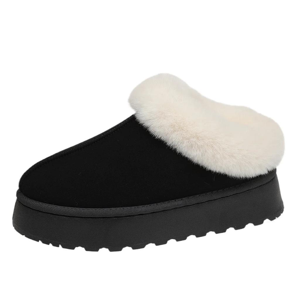 2024New Hot Selling Winter Women's Boots Round Toe Flat Shoes for Women Slip-on Platform Shoes Outdoor Classic Ankle Snow Boots