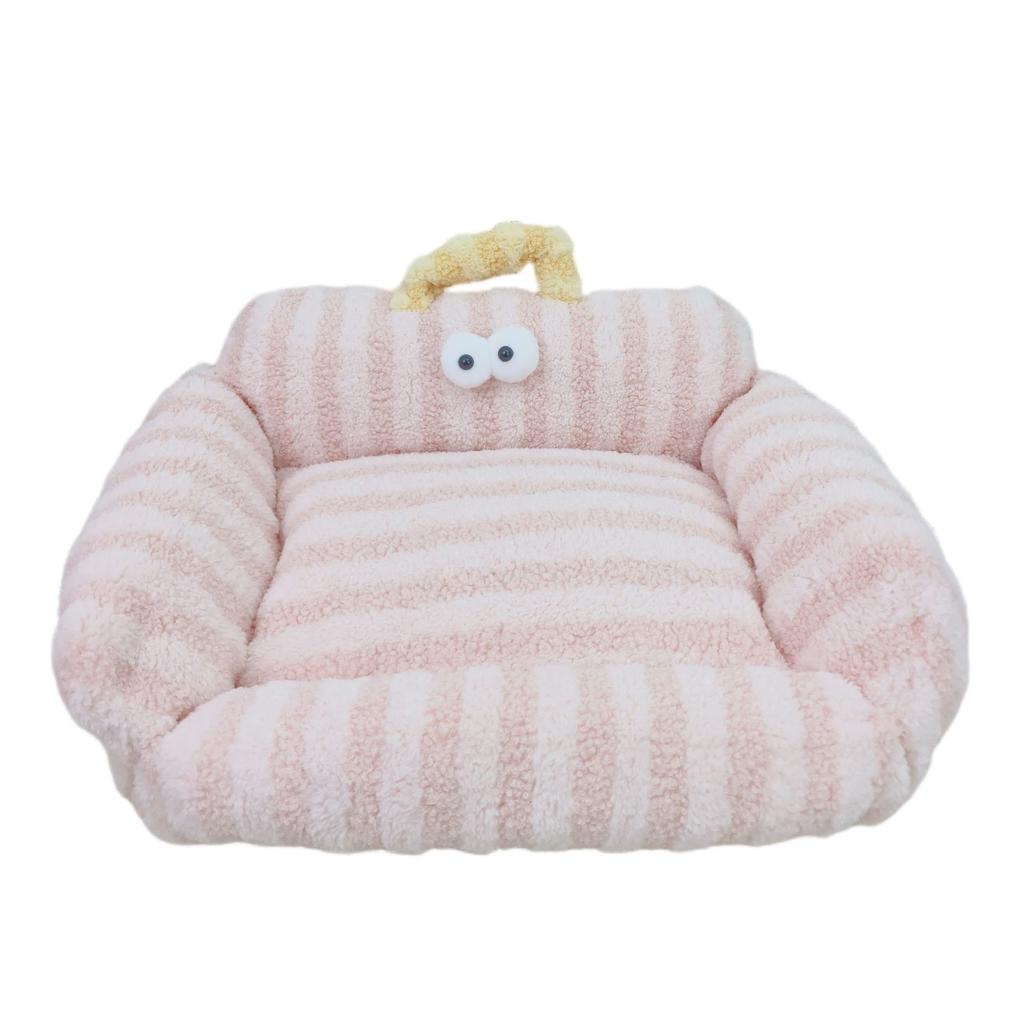 Big Eyes Fluffy Pet Litter Cotton Litter Autumn/Winter Pet Sofa Teddy Pomeranian Pet Bed Dog Litter for Cats and Dogs