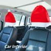 Автомобильная красная наволочка Удобная Портативная Чехол для подушки в виде рождественской шапки Красивая Утолщенная Рождественские подарки Рождество для декора салона автомобиля Новый реквизит(1 шт)