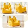 Soft Fabric Lazy Sofa Comfortable Ergonomic Kids Sofa Chair Bear Shaped Fluffy sofa  Living Room