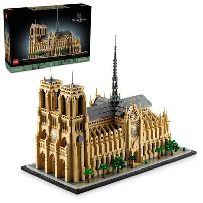 LEGO Architecture Собор Парижской Богоматери Игрушка Подарок на день рождения Блок День матери День отца Мужчины Женщины Интерьер Стильный 21061