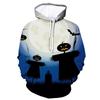 2023 New Men's and Women's Halloween 3D Digital Print Hoodie