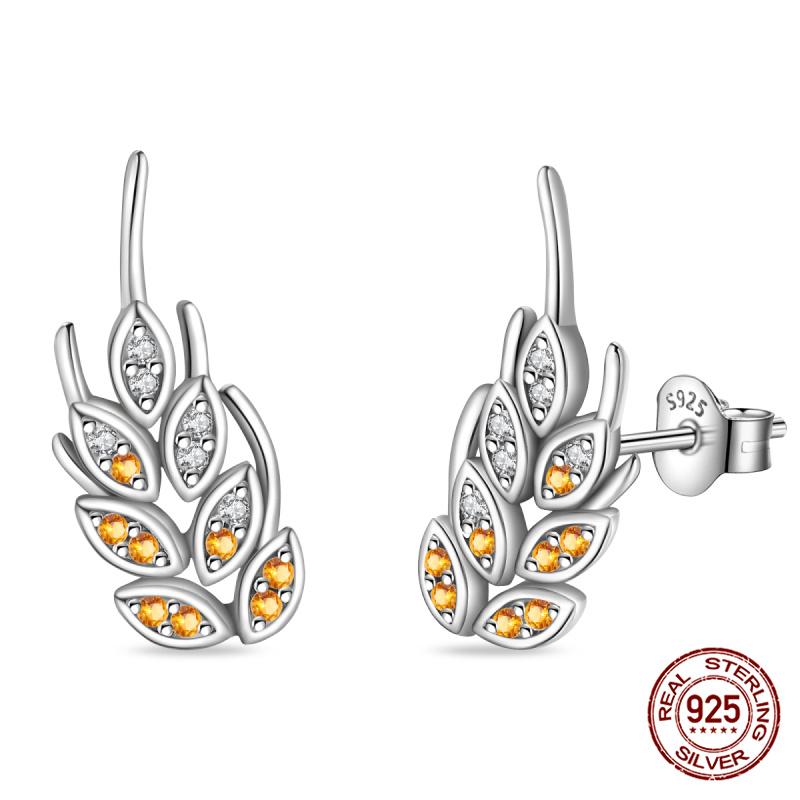 Original 100% S925 Silver Sunflower K Gold Pendant Earrings Iris Earrings Ladies Birthday Anniversary Gift