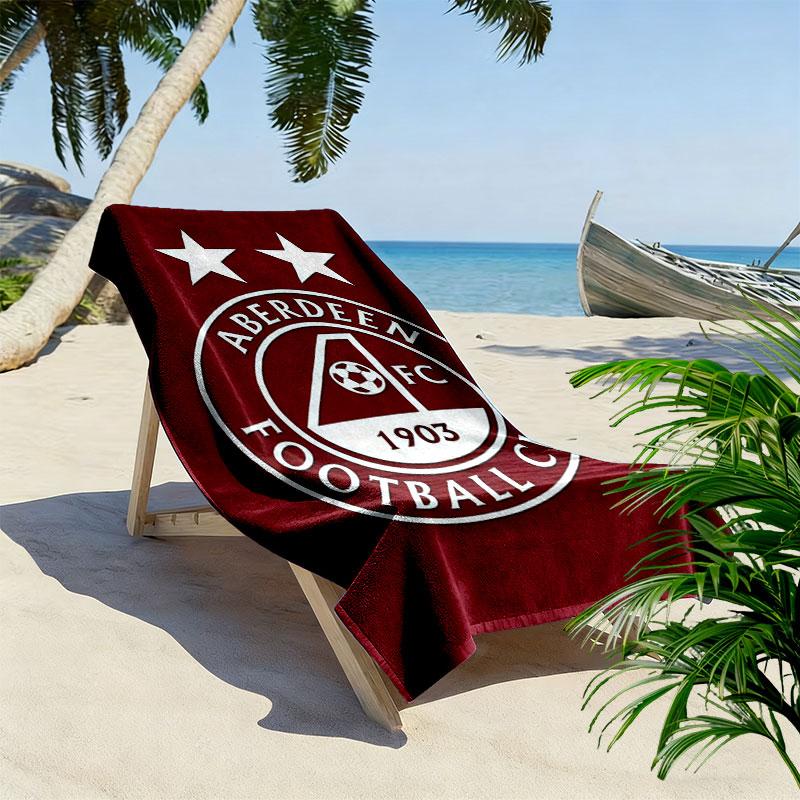 Aberdeen logo Print Beach Towel, Large Soft Quick Dry Towel for Beach Camping Swimming