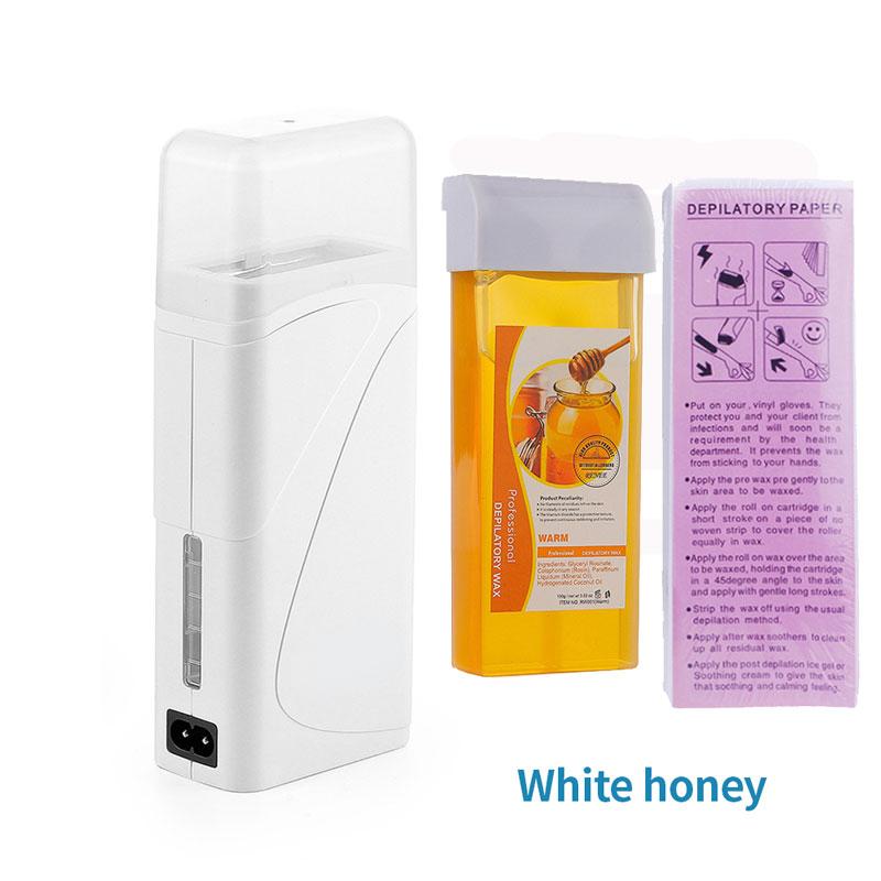 3 в 1 роликовый набор для воска, грелки для воска для депиляции, полоски для удаления волос с картриджем для эпилятора, нагреватель, набор бумаги для вощения