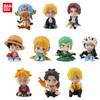 Набор из 10 шт. Фигурки Аниме One Piece Игрушки Луффи Ророноа Зоро 4 см Q-версия Фигурка Действия Кавайная Кукла Украшение для Автомобиля PVC Модель Подарок