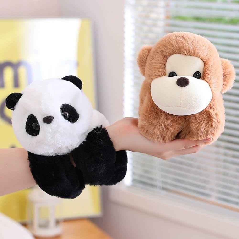 Stuffed Dolls Capybara Slap Bracelets Cartoon Huggers Slap Toy Funny Animal Clap Ring  Kids Gift