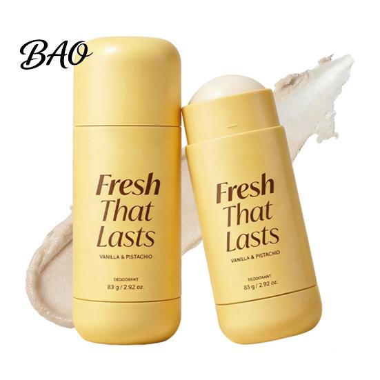 Sensitive Skin Deodorant 1/2Pcs 83G Stick for Men Women, Vanilla & Pistachios Scented Travel-friendly Daily Underarm Care Cream, Long Lasting