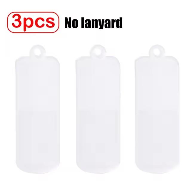 3Pcs Silicone Dustproof Cover for U Disk Protective Case with Rope U Disk Anti-lost Storage Case for Portable USB Flash Dust Cap