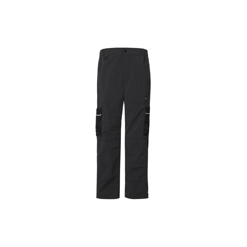 Nike Premium Solid Color Zip Pocket Straight-Leg Cargo Pants Men Bottoms Black DX7857-010