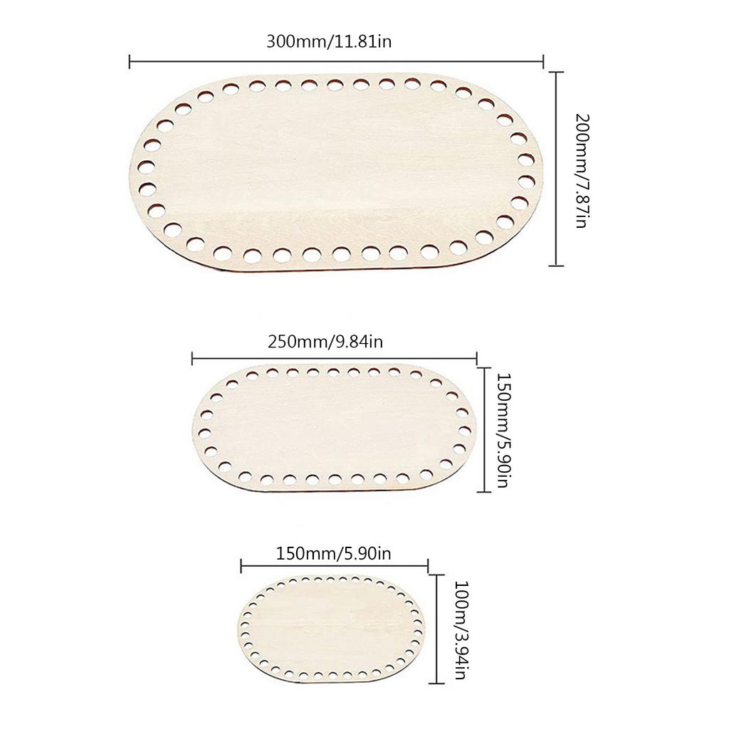 3 шт. деревянная основа для корзины пустая основа для вязания крючком для толстой пряжи своими руками плетение корзина кошелек ручное ткачество украшения для дома
