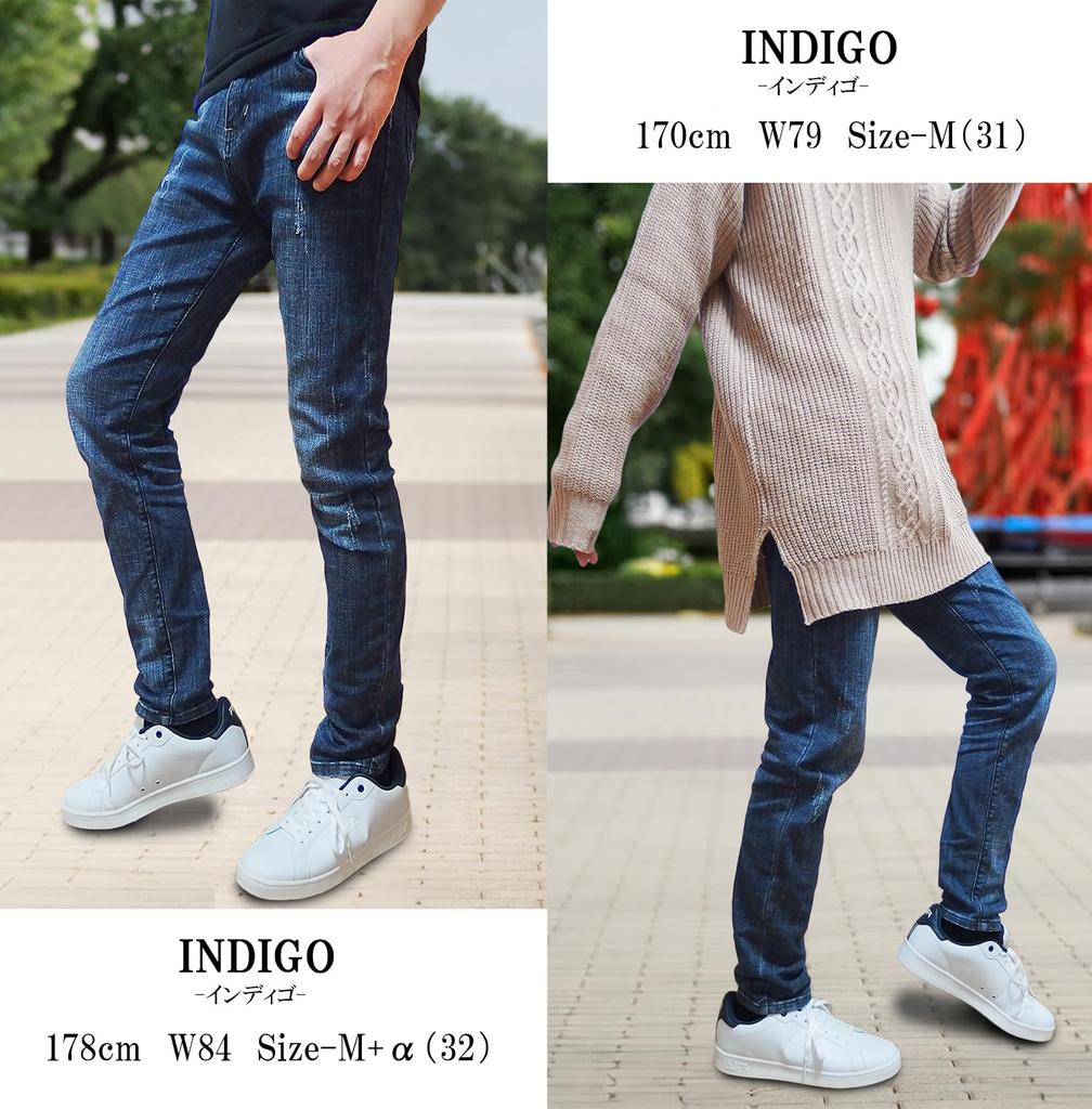 Джинсы стрейч слим-фит серебристого цвета и мужские (Размеры S+, Индиго)