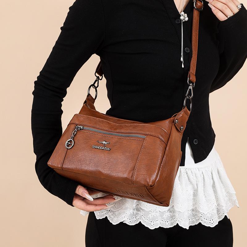 Kangaroo 2025 Ретро Универсальная женская сумка через плечо для повседневной носки