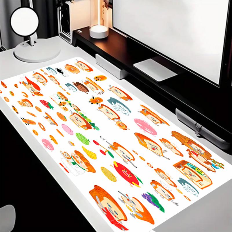 Bread Thief Theme Premium Non-slip Mouse Pad with Stitched Edges,Durable Rubber Material,for Desktop & Gaming Great Gifts