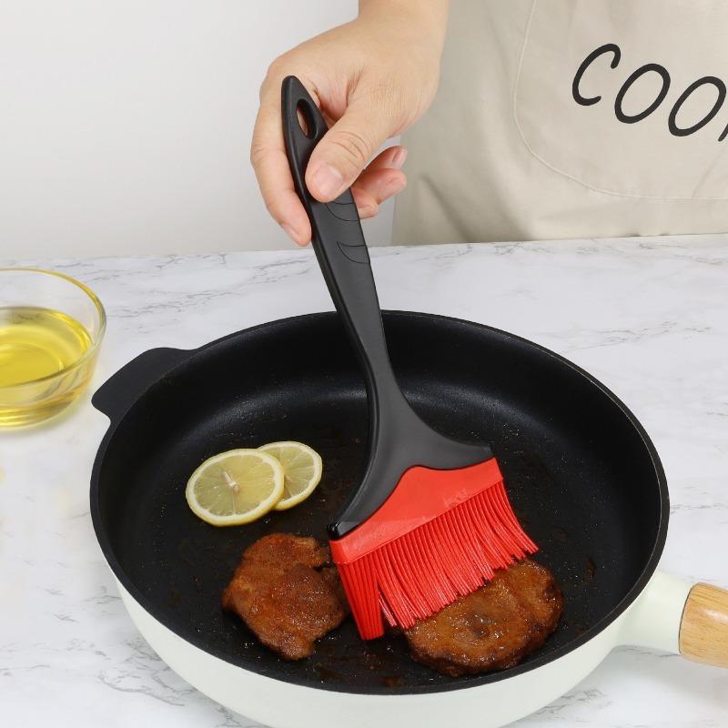 1PC Household Baking Oil Brush Tool High Temperature Resistant Pancake Pancake Sweep Wide Head No Hair Loss Food Grade Silicone BBQ Brush