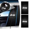 2 шт. Защитная пленка на центральную стойку с логотипом автомобиля, наклейка-декаль против царапин для Wrangler Grand Cherokee Renegade, колпачки на ниппель шины