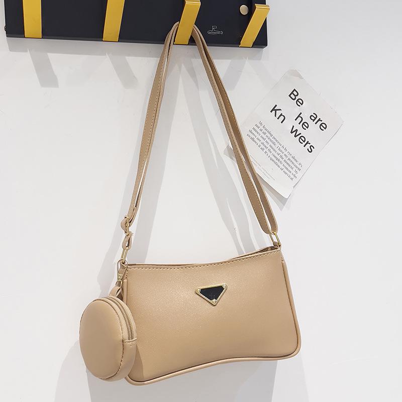 Корейская версия новой сумки подмышкой осенняя женская сумка комплект из двух частей нишевая дизайнерская сумка женская свежая и универсальная сумка через плечо