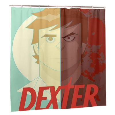 Декстер, Шторка для душа с крючками, Интересный подарок на день рождения, Перегородка для ванны, Украшение для ванной комнаты, Аксессуары для ванной комнаты