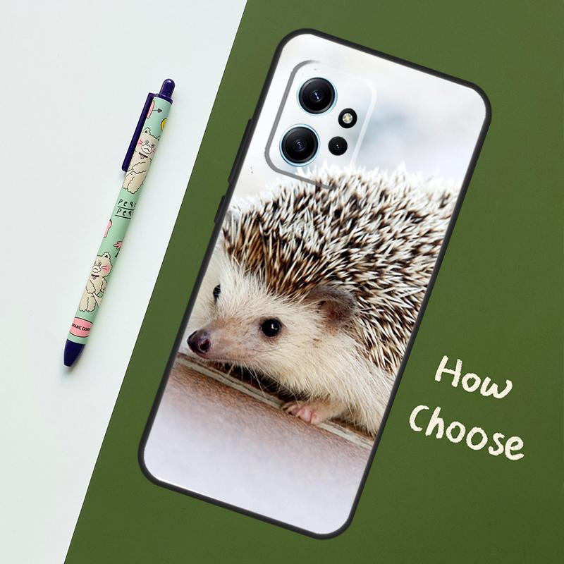 Милый чехол-ёжик для Xiaomi Redmi Note 14 10 11 12 13 15 Pro Plus Чехол для Redmi 15 15C 14C 12C 10C 13C