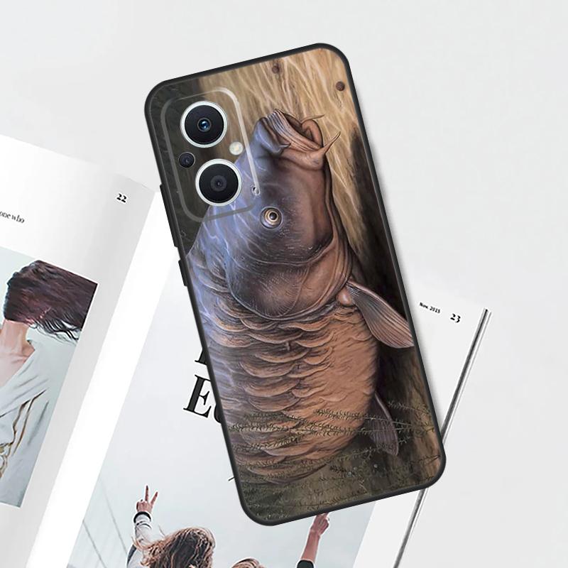 Рыбалка Карп Рыба Чехол Для OPPO Reno 13F 14F 15F 12 11 F 10 14 15 Pro 7 8 Lite OPPO Find X9 X8 X6 X5 Pro Крышка