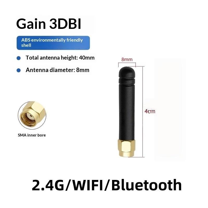2Pcs Right/Bend Angle 2.4G Ultra Compact Mini WiFi Antenna With 2/3DBI Gain & SMA Male/Female Connector For Motherboard Modem