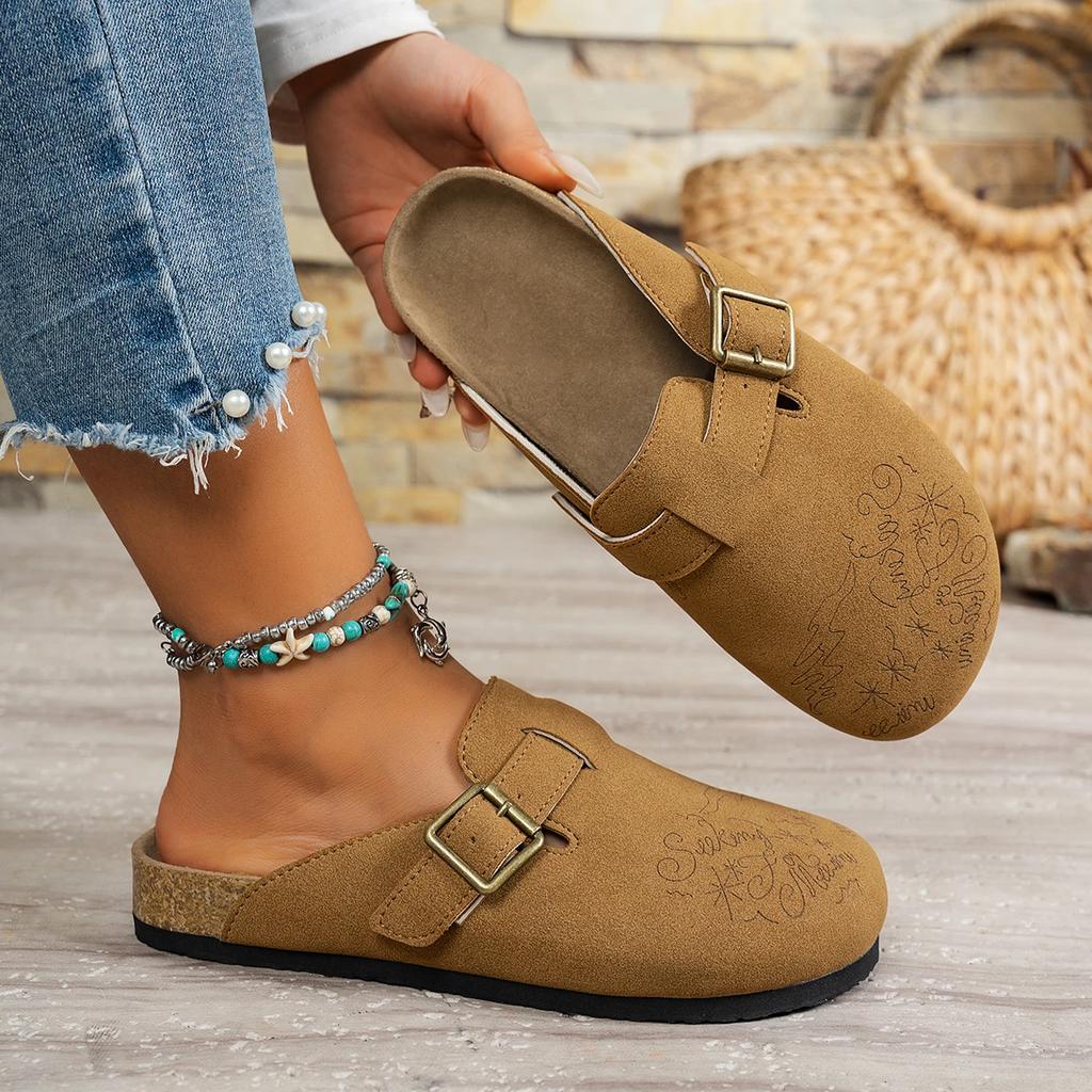 Women Slippers Lightweight Round Head Couple Slippers Women Outdoor Casual Sandals Fashion Platform Baotou Shoes Slides Women