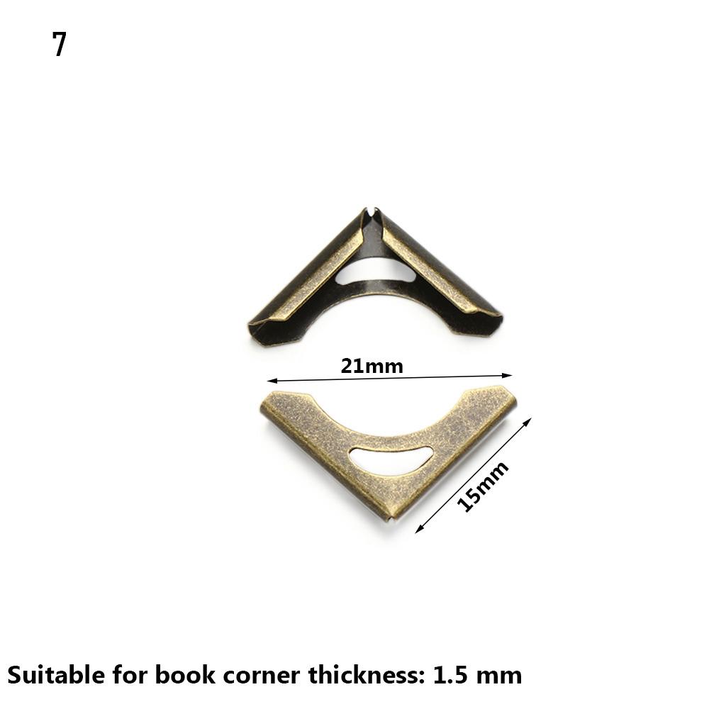 Поделки Украшение книг Меню Защитные уголки для книг Аксессуары для скрапбукинга Металлические уголки Фотоальбомы