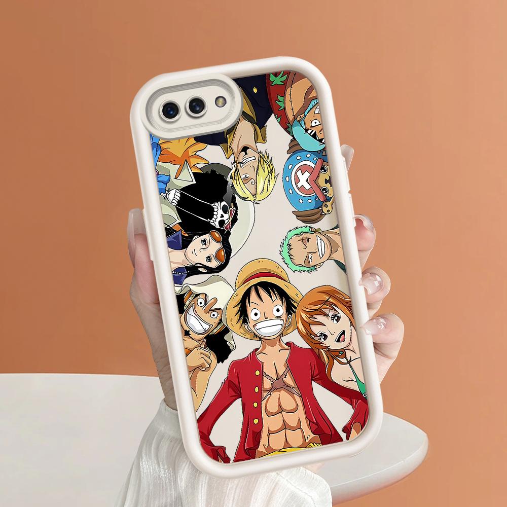 Мягкие силиконовые квадратные лестницы с мультяшным узором, полное покрытие, защита камеры, противоударный чехол для OPPO Reno Realme OnePlus