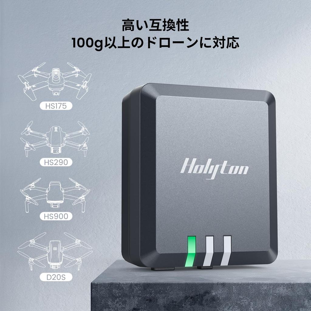 Holyton Remote ID External Transmitter, Lightweight 13.5g, Drone Registration Accuracy, Compatible Model, Type-C Charging Cable, Velcro Closure,