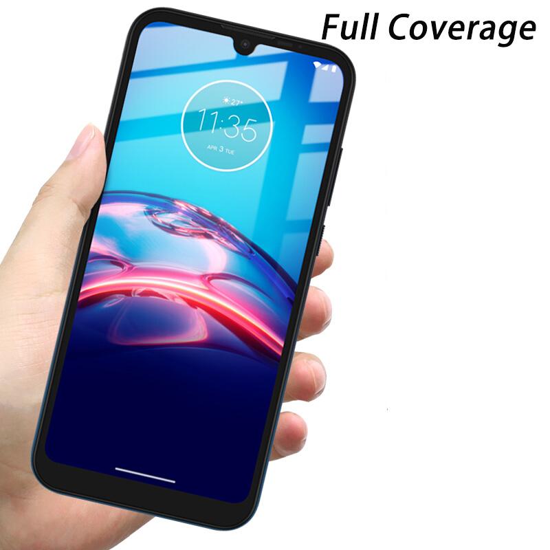 For Motorola E7 Plus E7 Power New 9D Black Edge Tempered Glass Screen Protector For Moto E 2020 2.5D Full Cover Protective Film