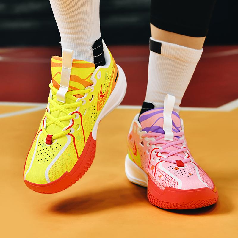 Модные и трендовые повседневные универсальные износостойкие баскетбольные кроссовки с высоким отскоком и амортизацией из резины