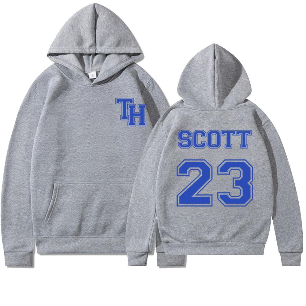 Худи One Tree Hill Футболка TREE HILL RAVENS Двусторонняя печать Натан Скотт 23 Толстовка Трендовые трикотажные худи с капюшоном из Северной Каролины