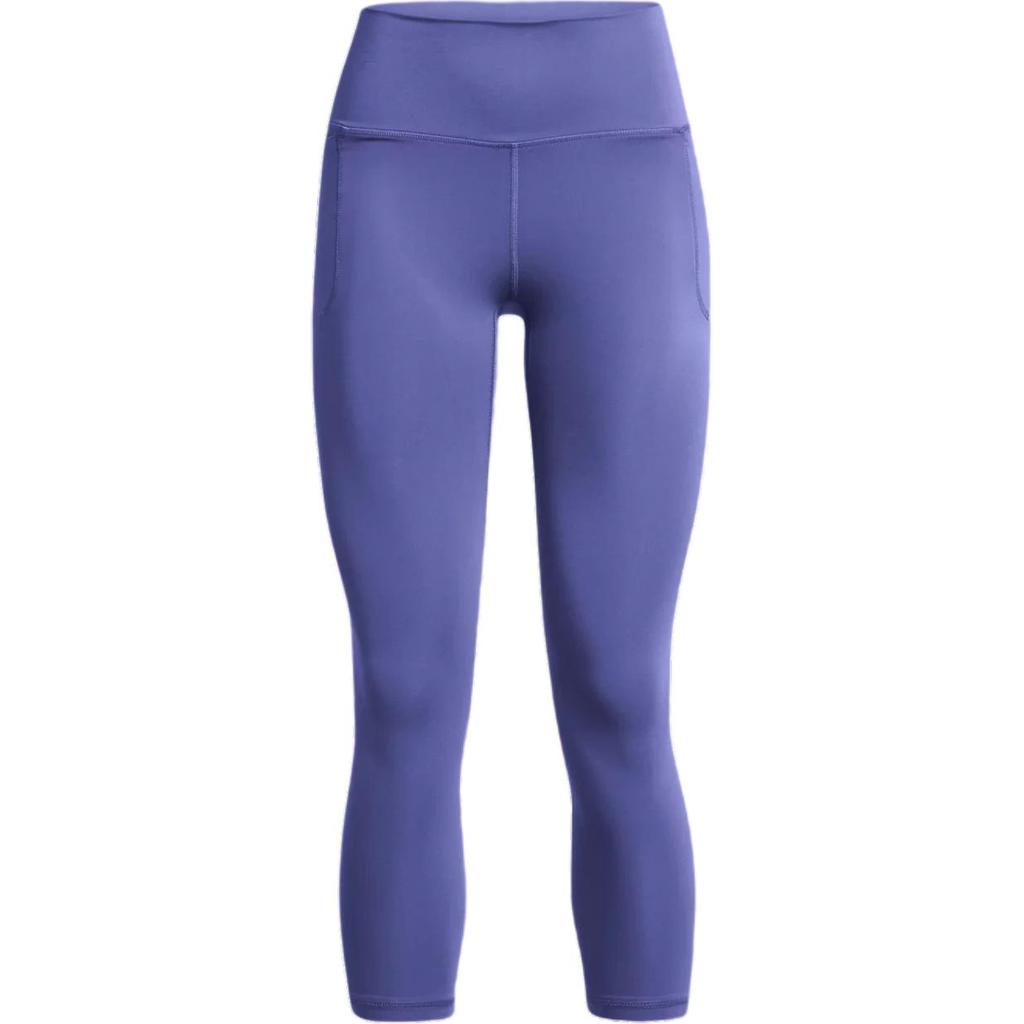 Under Armour Meridian Slim Fit Solid Color Elastic Waist Mid Rise Nine Point Sports Pants Women Pants Carbon-Blue 1382525-561