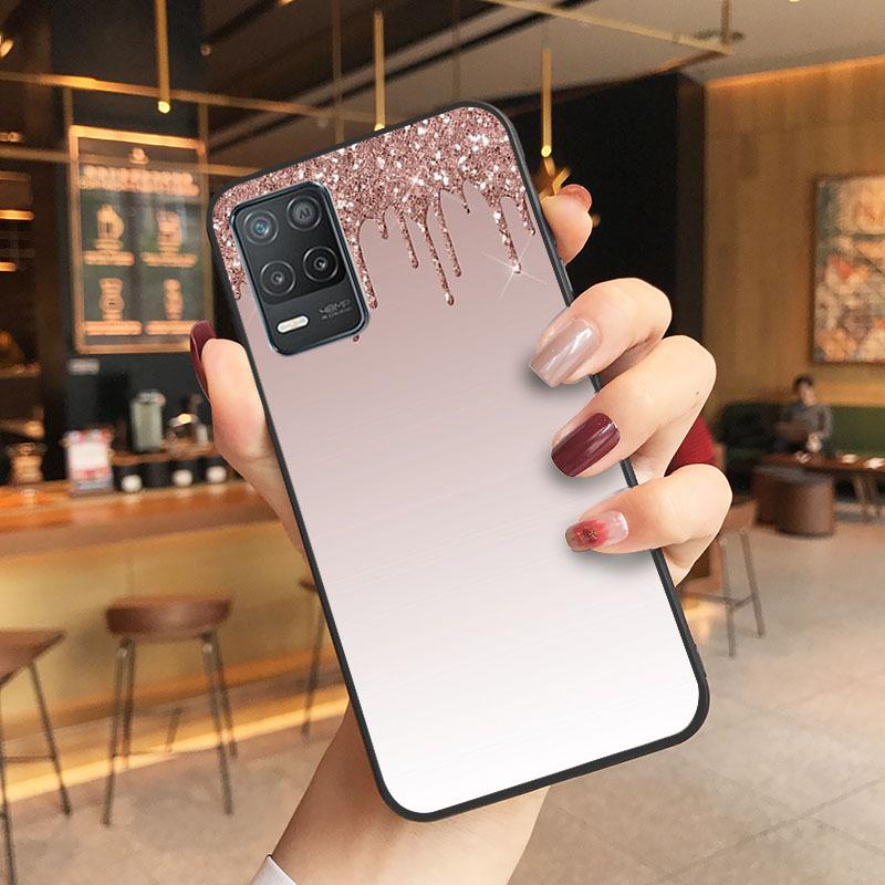 Розовый блестящий чехол для телефона OPPO Realme GT 2 Pro X2 Pro XT C25S 8 7 6 Pro 6i GT Master C3 C21 C21Y C11 X3 SuperZoom