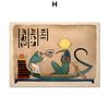 Ancient Egyptian Wall Art Canvas Painting Bastet Anubis God Pharaoh Nordic Posters and Prints Wall Picture for Living Room Decor No Frame