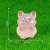 Cartoon Cute Mini Luminous Little Fox Micro Ornaments Miniature Figurines Creative Diy Home Decoration Accessories Gifts