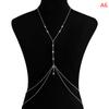 Cross Chest Breast Belly Body Chain Necklace For Women Girls Bra Wedding Sexy Ball Body Jewelry Prom Party Deco Accessories