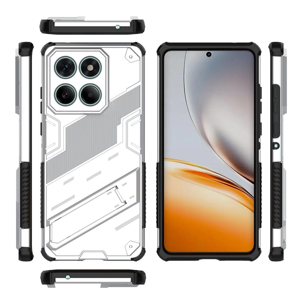 Прочный бронированный чехол для телефона для Motorola MOTO Edge 60 50 Fusion G24 G04 E14 С подставкой Жесткий ПК Ударопрочная задняя крышка