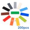 200 шт. Конструктор DIY Тонкие Фигурки Кирпичики 2x6 Точек 12 Цветов Образовательные Творческие Игрушки для Детей Размер Совместим с 3795