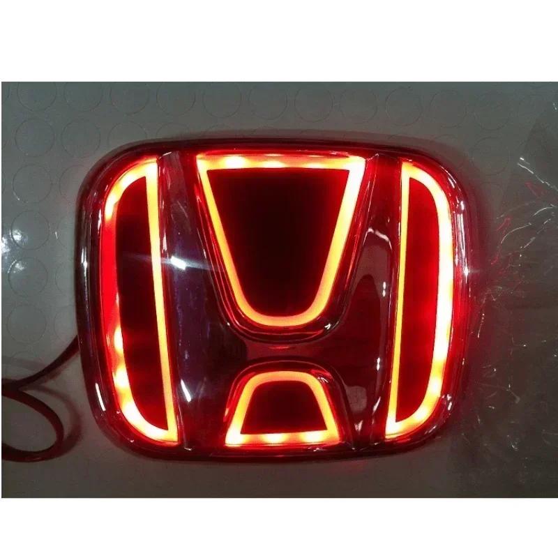 5D Car Rear LED Emblem Light Badge Sticker for Honda Logo Fit Civic Accord Odyssey Pilot CRV XRV City Auto Decals Accessories ajk256